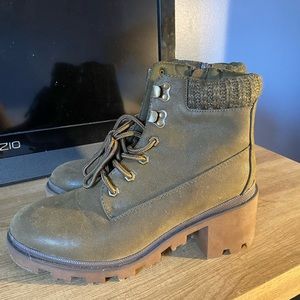 Army Green Booties